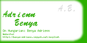 adrienn benya business card